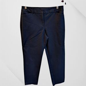 Women's Liz Claiborne Emma Ankle Length Black Career Pants - 6